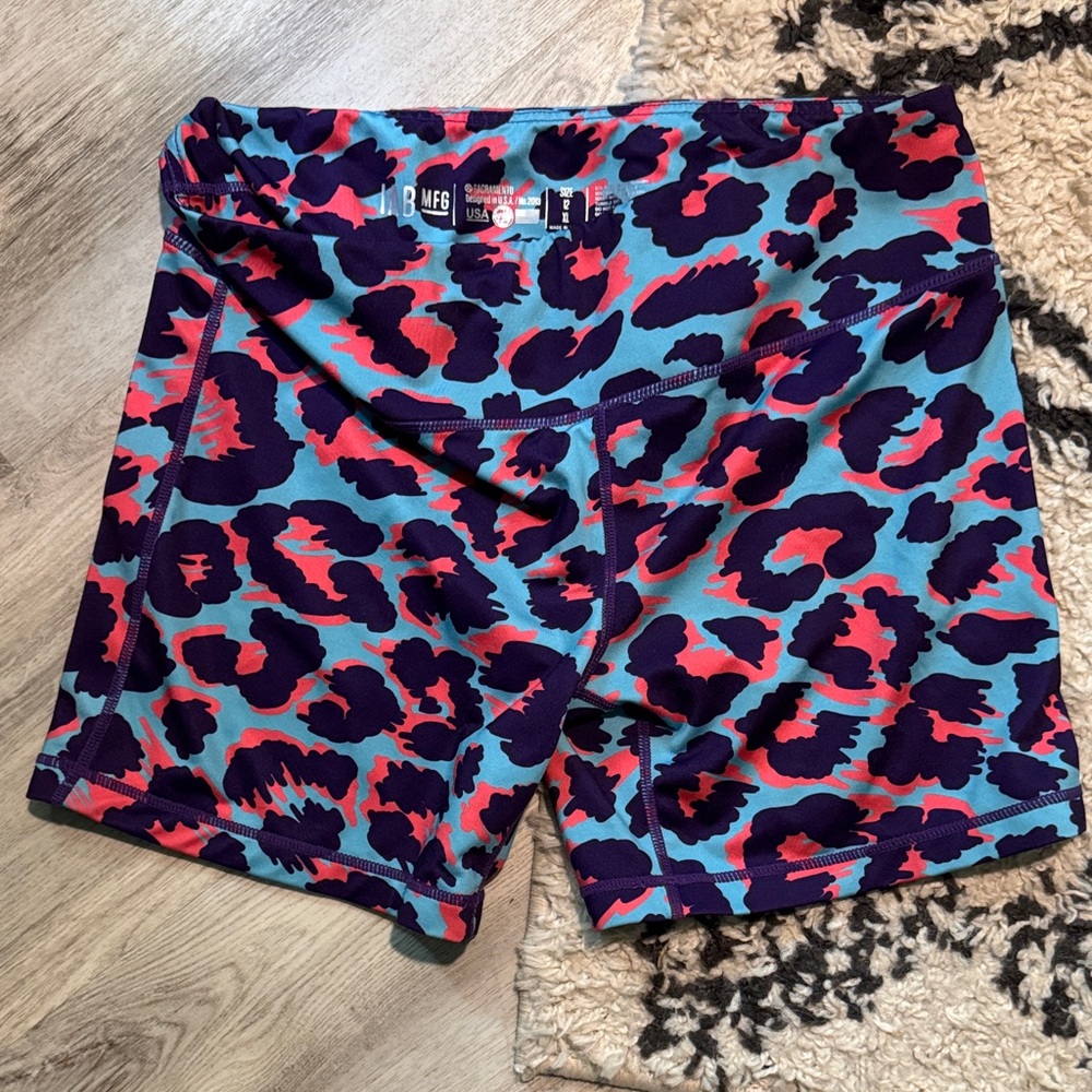 Colorful Leopard Print Shorts